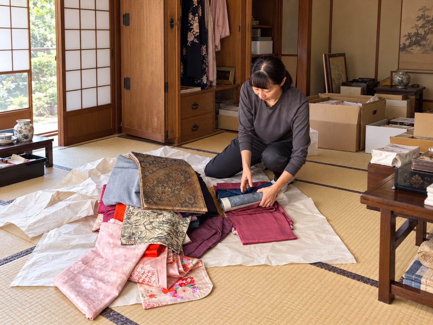 遺品整理で出てきた着物は買取できる？査定の条件と、手放す前に伝えたいこと